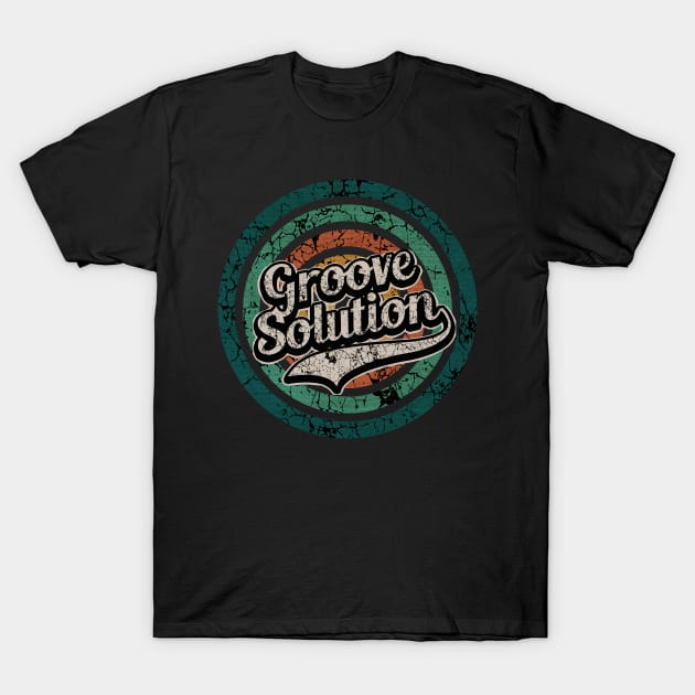 Groove Solution // Retro Circle Crack Vintage T-Shirt by People Mask